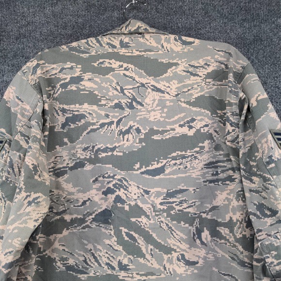U.S. Air Force USAF Utility Coat Camo Green Size 44 Patches Pockets - Picture 12 of 15